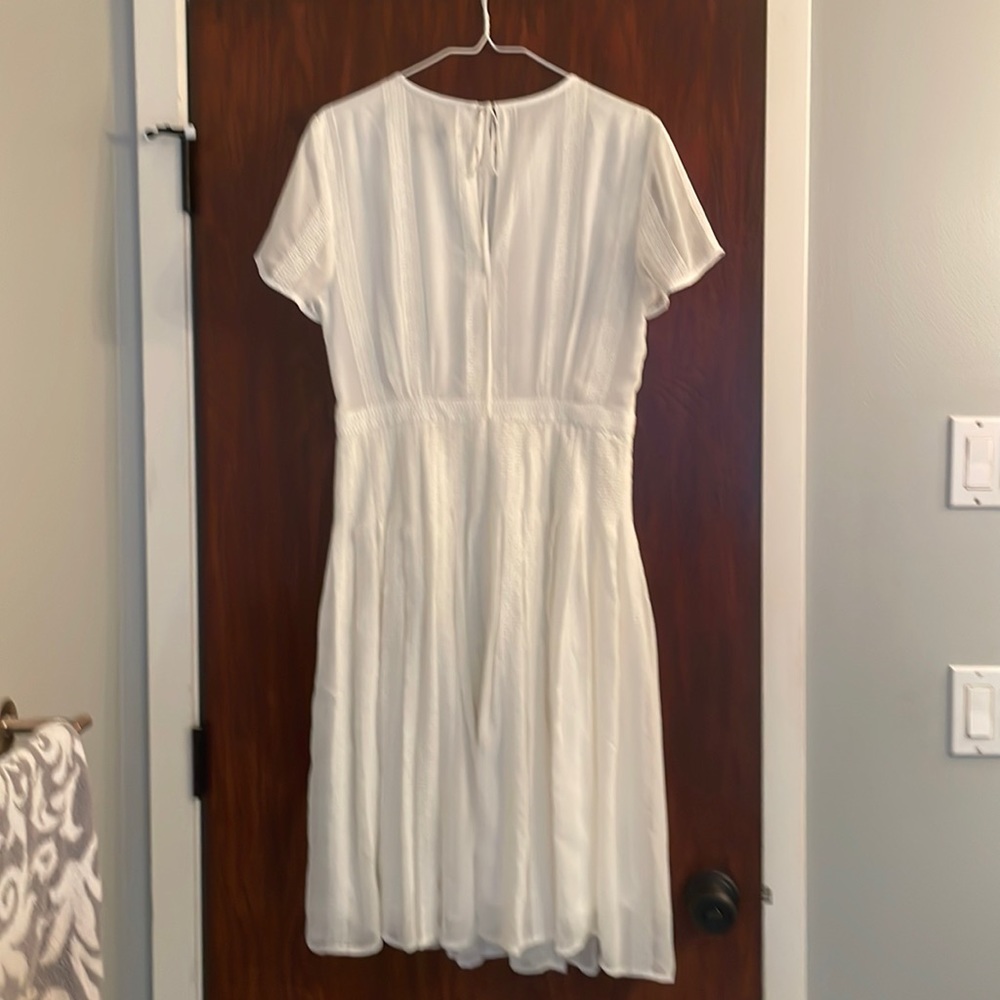 White dress 100% Polyester- Two layers